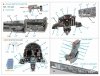 Quinta Studio QD+48342 F-4G late 3D-Printed & coloured Interior on decal paper (Meng) (with 3D-printed resin parts) 1/48